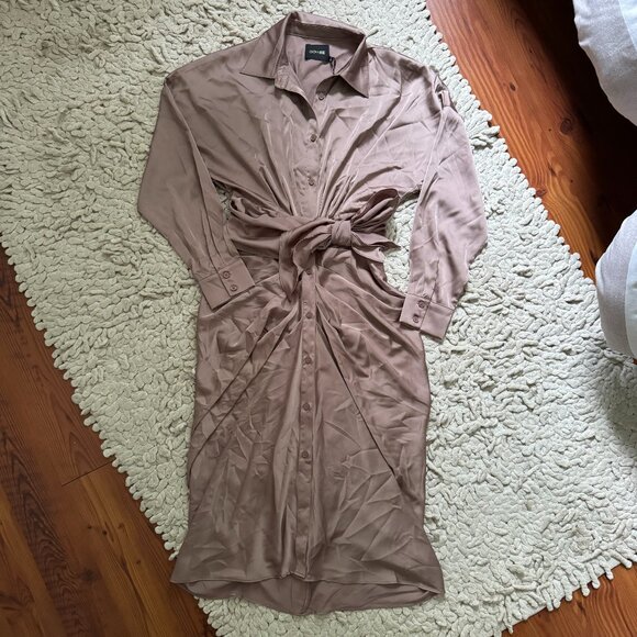 NWT DO+BE Cappuccino Colored Boutique Dress Sz S - Picture 2 of 8